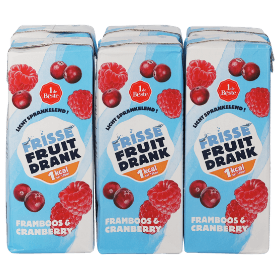 1 de Beste Frisse fruitdrank framboos & cranberry - Dirk
