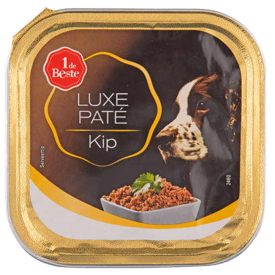 1 de Beste Hond luxe pate met kip - Dirk