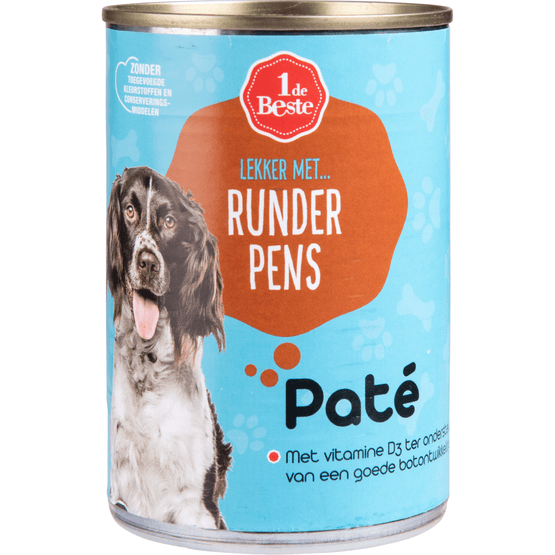 1 de Beste Hondenvoer paté kalfspens - Dirk