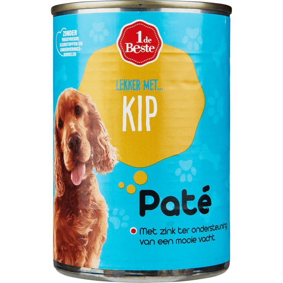 1 de Beste Hondenvoer paté kip - Dirk