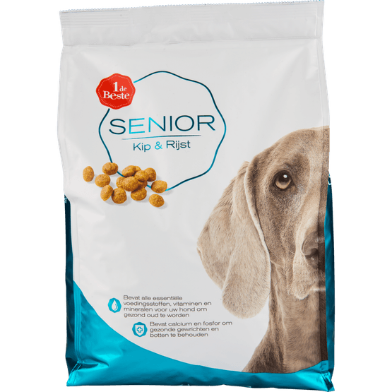 1 de Beste Hondenvoer senior kip-rijst - Dirk