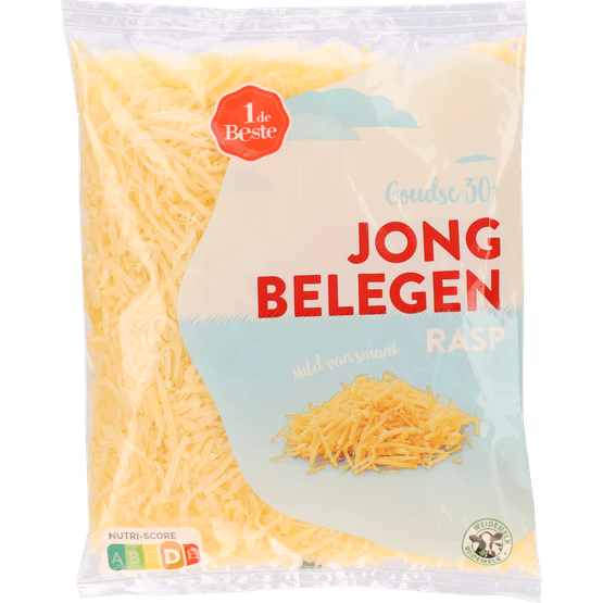 1 de Beste Kaas rasp jong belegen 30+ - Dirk