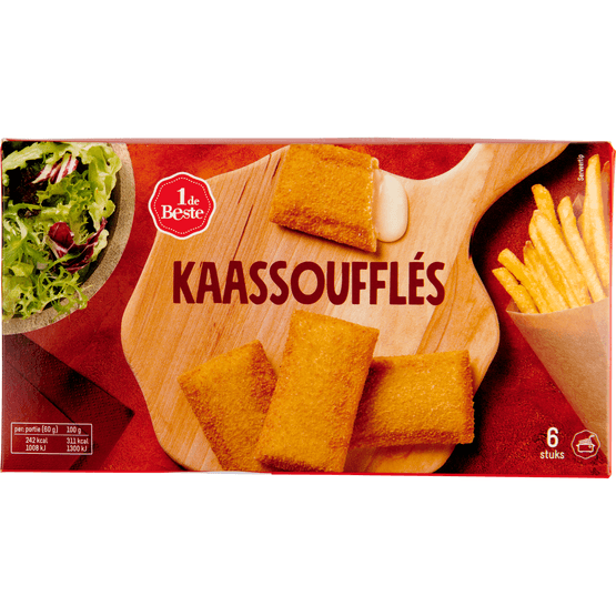 1 de Beste Kaassouffle 6 stuks - Dirk