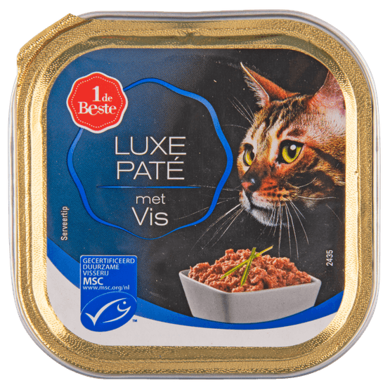 1 de Beste Kat luxe pate vis - Dirk