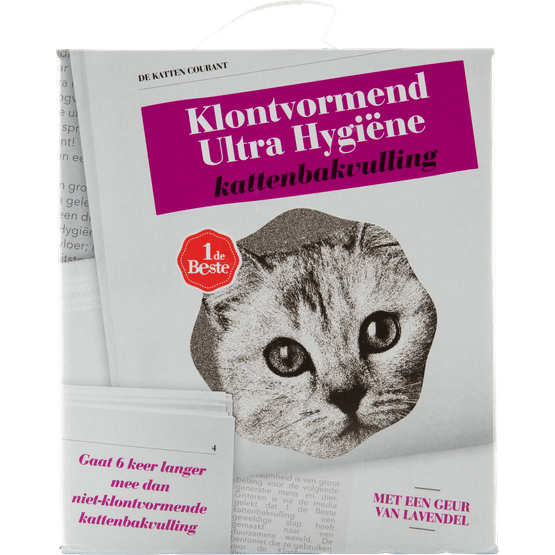 1 de Beste Kattenbakvulling klont ultra hygiene - Dirk
