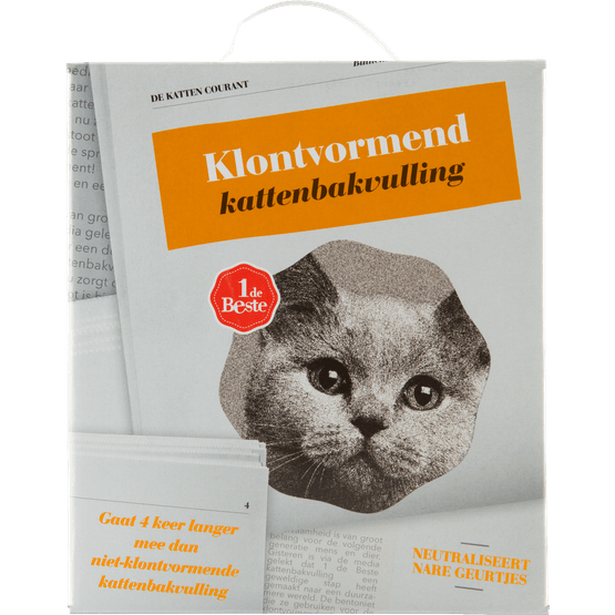 1 de Beste Kattenbakvulling ultra klontvulling - Dirk
