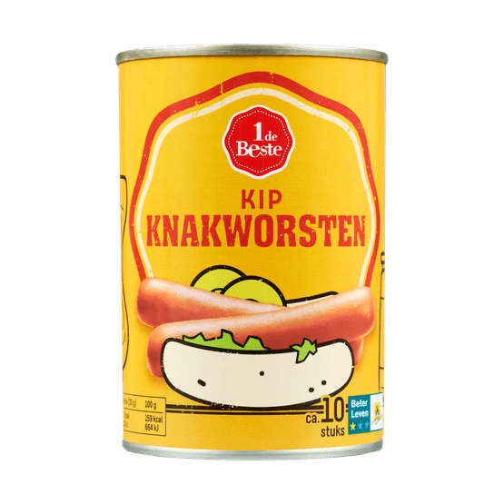 1 de Beste Knakworst kip - Dirk