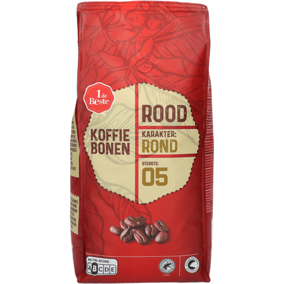 1 de Beste Koffiebonen rood - Dirk