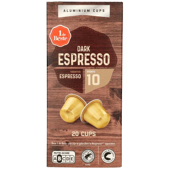 1 de Beste Koffiecups espresso dark - Dirk