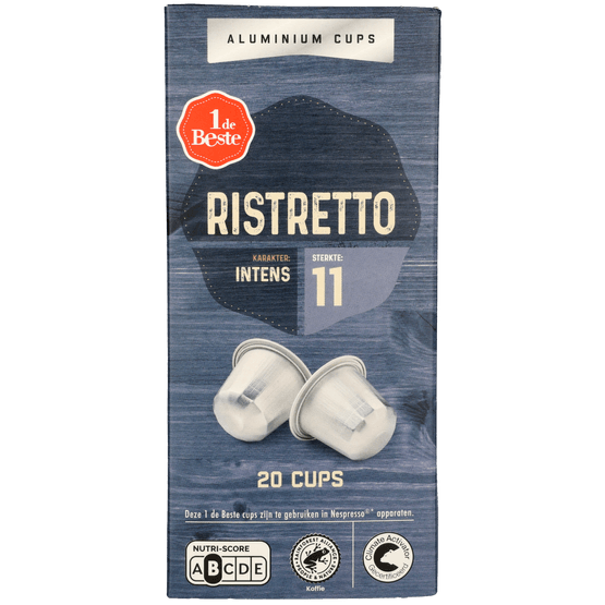 1 de Beste Koffiecups ristretto - Dirk