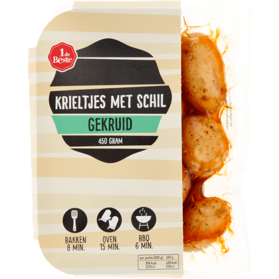 1 de Beste Krieltjes met schil gekruid - Dirk