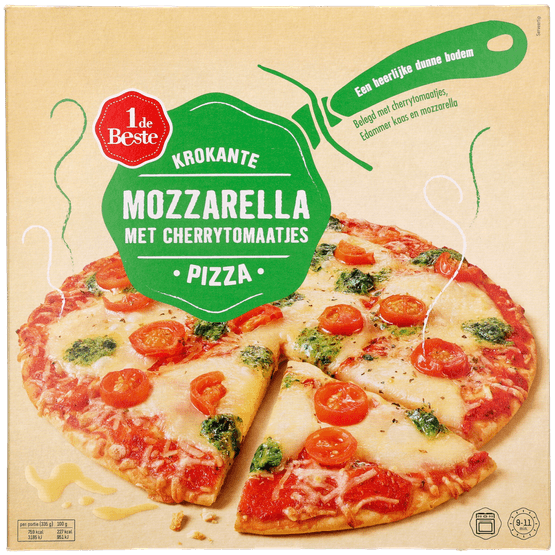 1 de Beste Krokante pizza mozzarella cherry - Dirk