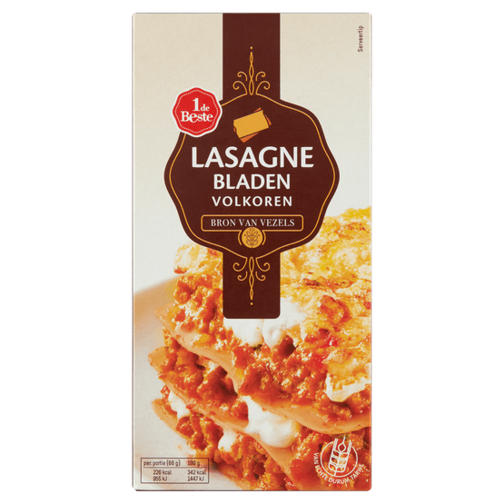 1 de Beste Lasagnebladen volkoren - Dirk