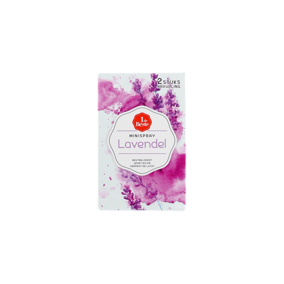 1 de Beste Luchtverfrisser minispray lavendel navul - Dirk