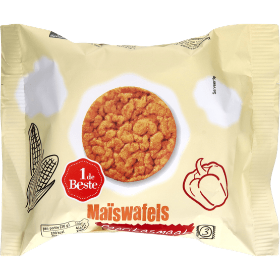 1 de Beste Maiswafels paprika - Dirk