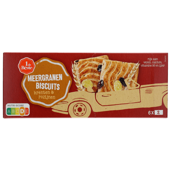 1 de Beste Meergranenbiscuit krent-rozijn - Dirk