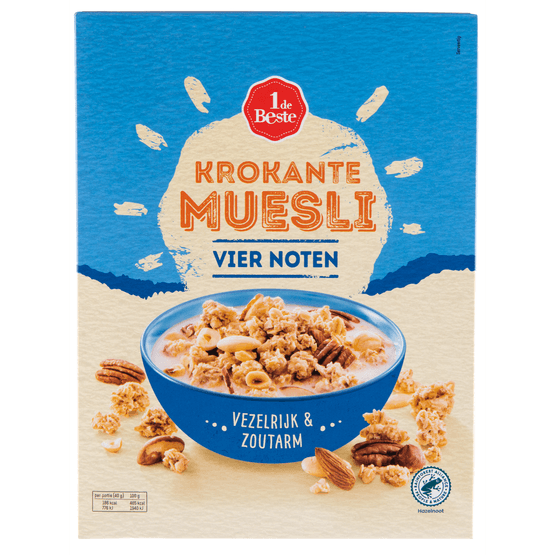 1 de Beste Muesli krokant 4 noten - Dirk