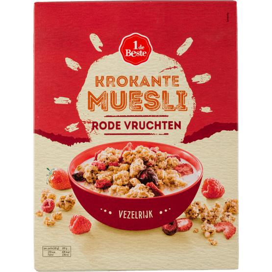 1 de Beste Muesli krokant rode vruchten - Dirk