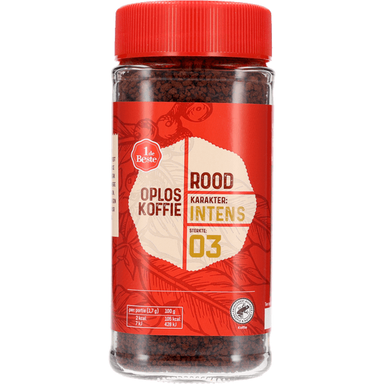 1 de Beste Oploskoffie rood - Dirk