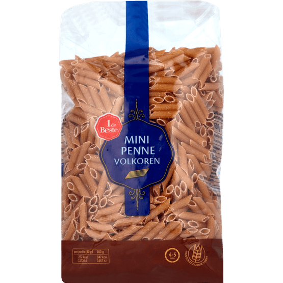1 de Beste Penne volkoren mini - Dirk