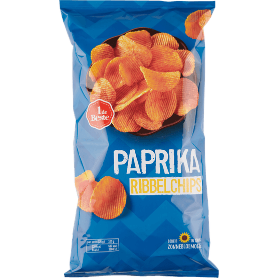 1 de Beste Ribbelchips paprika - Dirk