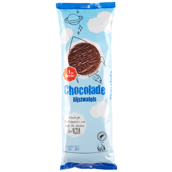 1 de Beste Rijstwafels chocolade - Dirk