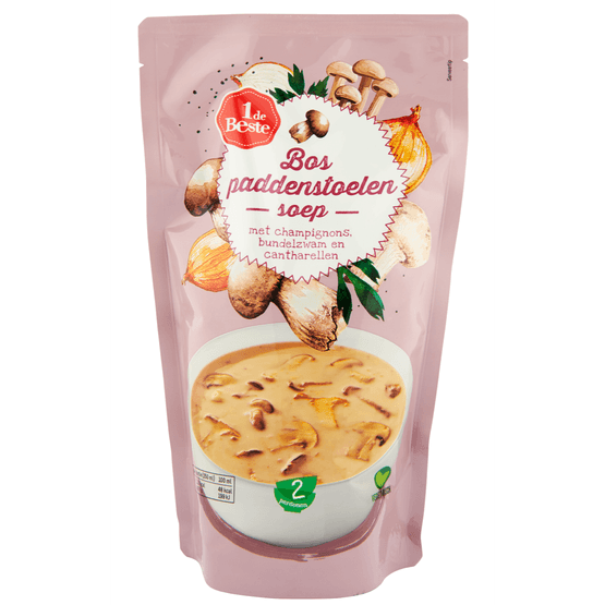 1 de Beste Soep in zak bospaddenstoelen - Dirk