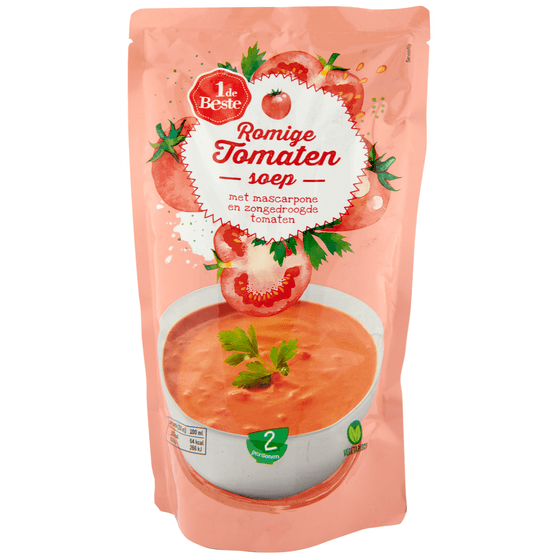 1 de Beste Soep in zak romige tomaat - Dirk