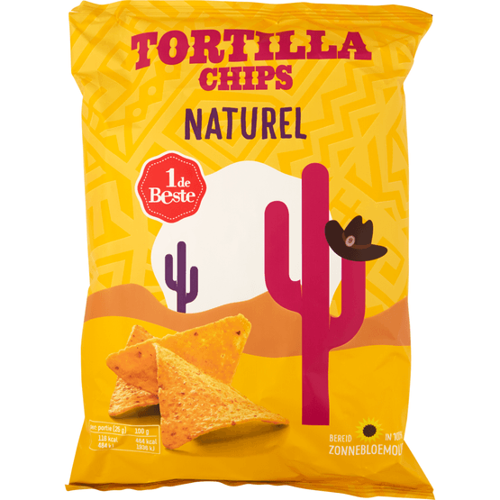1 de Beste Tortilla chips naturel - Dirk