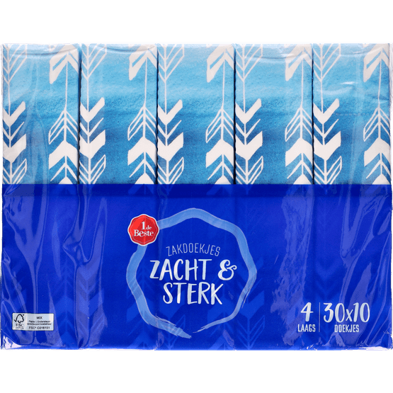 1 de Beste Zakdoekjes 4-laags - Dirk
