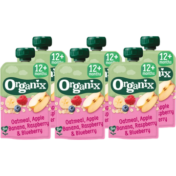 6 x Organix Knijpfruit Haver