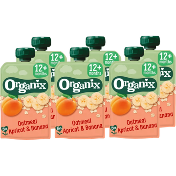6 x Organix Knijpfruit Havermout