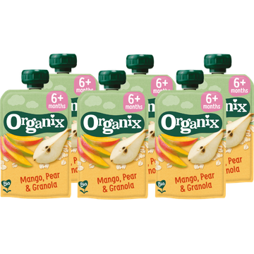 6 x Organix Knijpfruit Mango