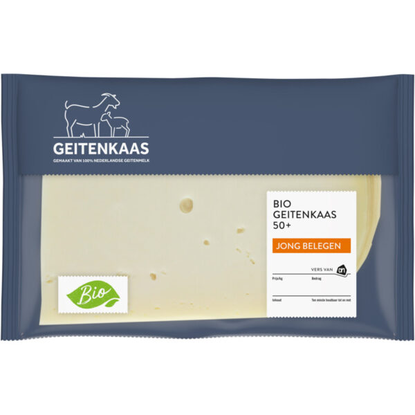 AH Biologisch Geitenkaas Jong Belegen 50+ Plakken - Albert Heijn