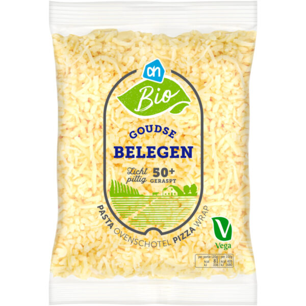 AH Biologisch Goudse Belegen Geraspte Kaas 50+ - Albert Heijn