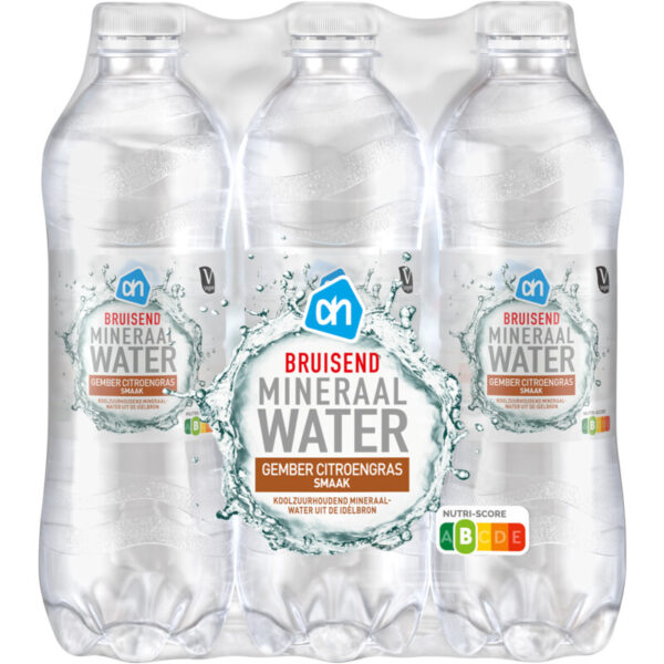 AH Bruiswater Gember-Citroengras 6-pack - Albert Heijn