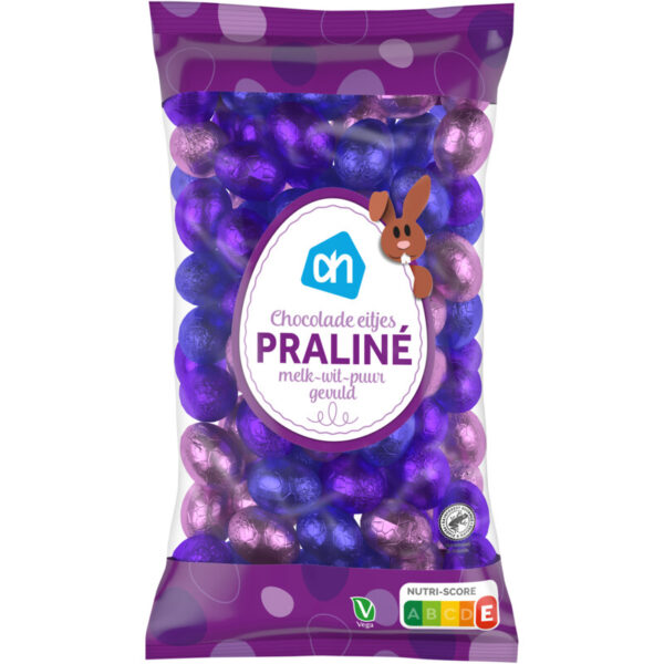 AH Chocolade Eitjes Praliné Melk-Wit-Puur - Albert Heijn