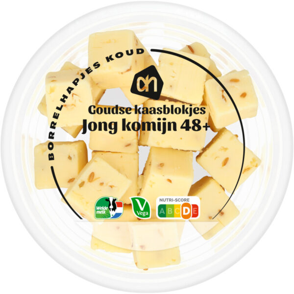 AH Goudse kaasblokjes jong komijn 48+ - Albert Heijn