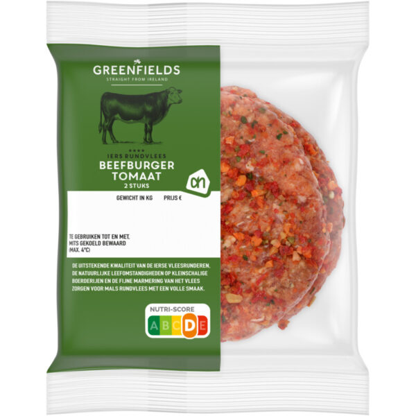 AH Greenfields Beefburger Tomaat - Albert Heijn