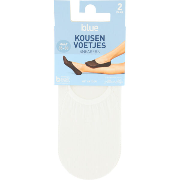 AH Kousenvoet Sneaker Katoen Wit MT 35-38 - Albert Heijn