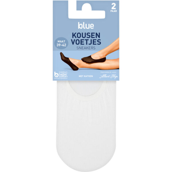 AH Kousenvoet Sneakers Katoen Wit MT 39-42 - Albert Heijn
