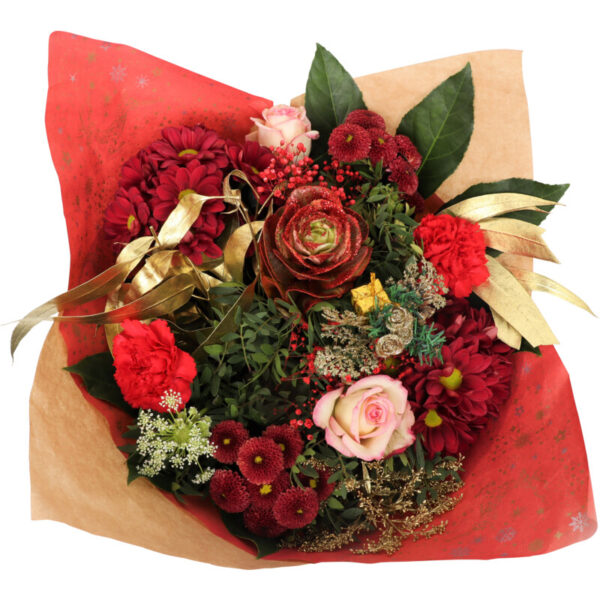 AH Luxe kerstboeket rood - Albert Heijn