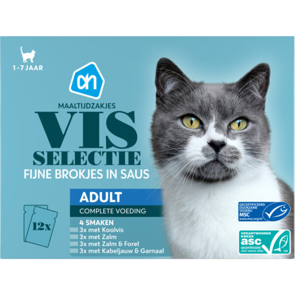 AH Maaltijdzakjes met vis in saus 12-pack - Albert Heijn