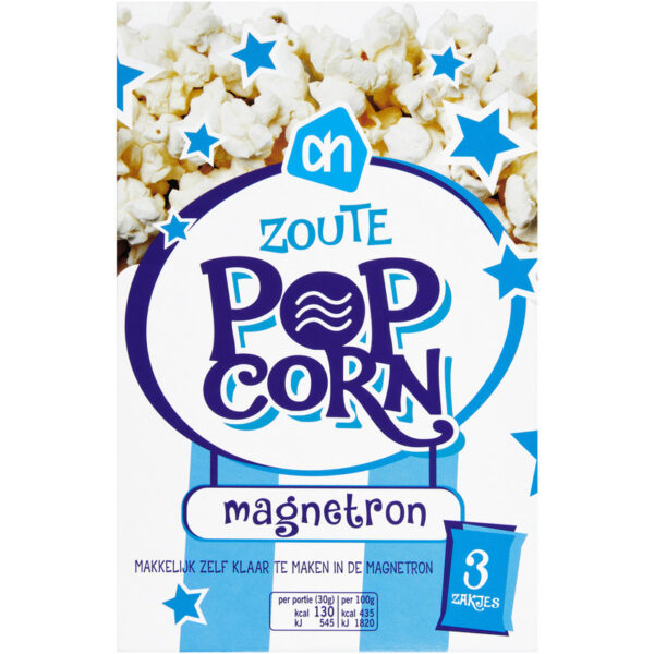 AH Magnetron Popcorn Zout - Albert Heijn