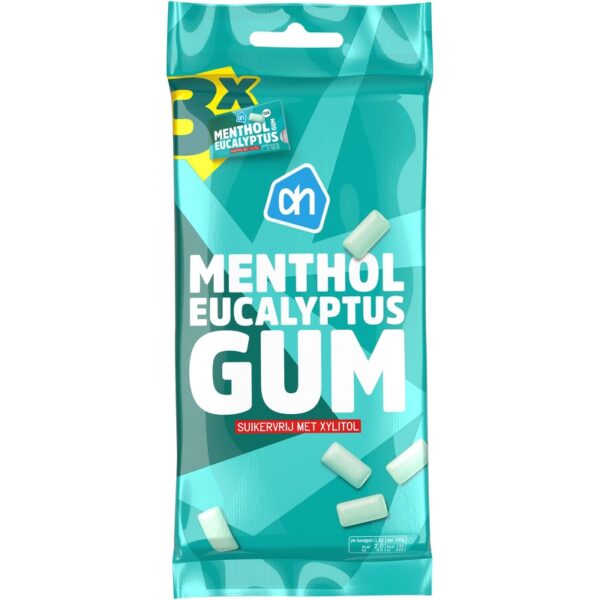 AH Menthol Eucalyptus Gum Suikervrij - Albert Heijn