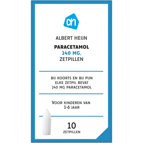 AH Paracetamol Zetpillen 240mg - Albert Heijn
