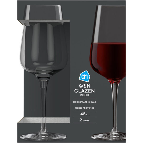 AH Rode Wijnglazen Model Provence - Albert Heijn