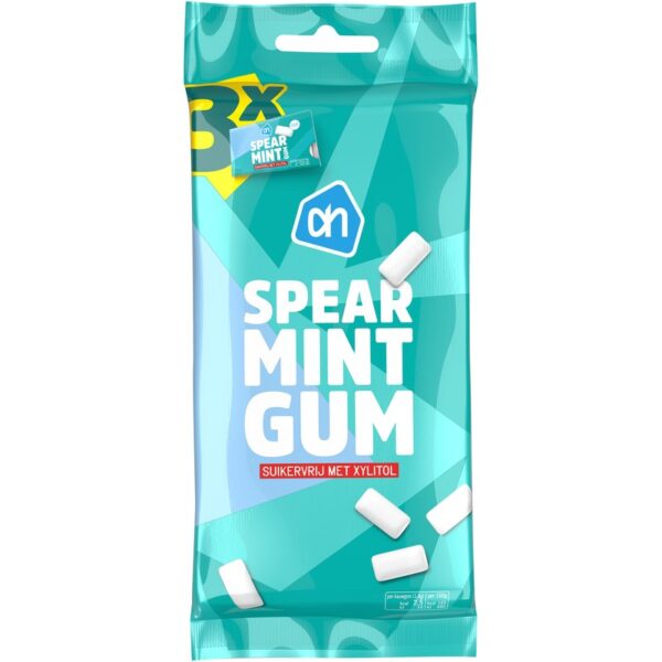 AH Spearmint Gum Suikervrij 3-pack - Albert Heijn