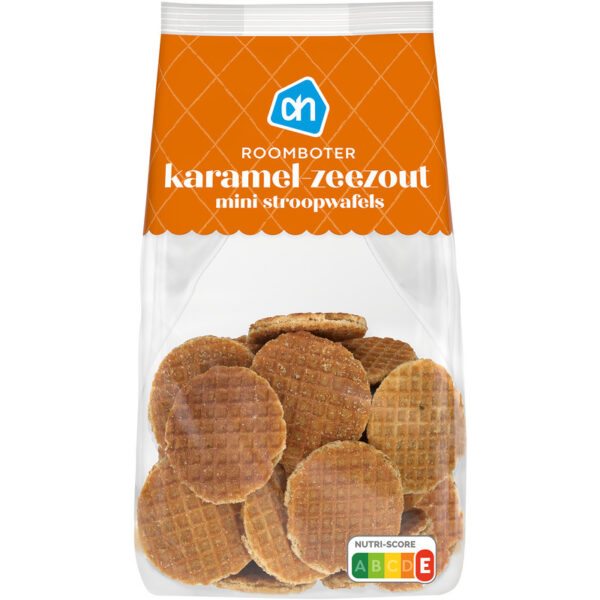 AH Stroopwafel Mini Karamel Zeezout - Albert Heijn