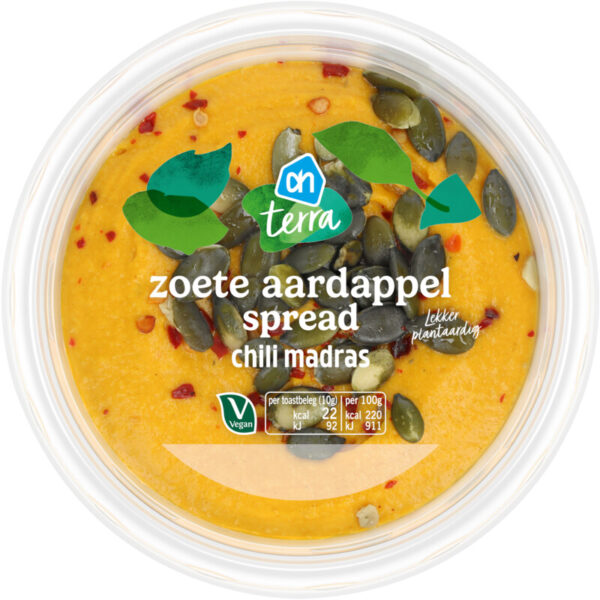AH Terra Plantaardig Zoet Aardappel Spread Madras - Albert Heijn
